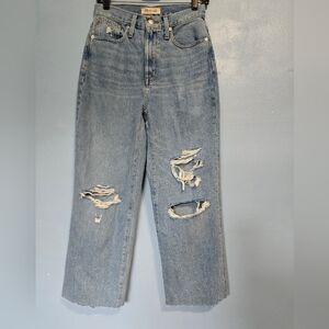 Madewell Baggy Straight Jeans Size 25 Blue